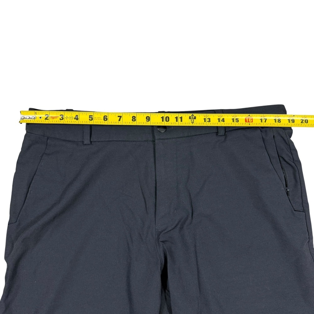 Lululemon Mens Commission Slim Fit Dress Pants Trousers 36x32 Black Golf Slacks - Picture 8 of 14